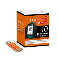 LifeSmart Cholesterol Test Strips Pack
