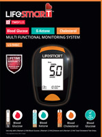 LifeSmart Multifunctional Cholesterol Monitor Pack - 2D