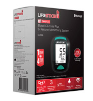 LifeSmart Blood Glucose Ketone Monitoring System Pack